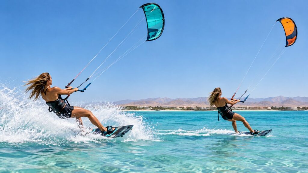 Sheeting In vs Sheeting Out in Kitesurfing: What’s the Difference?
